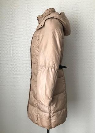 Добротне тепле пальто з капюшоном благородного кольору від kappahl, розмір 36/38, укр 44-46-484 фото