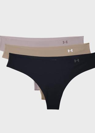 Under armour женские трусики (3 шт) pps thong 3pack