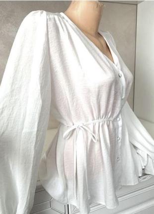 Шикарная белоснежная блуза2 фото
