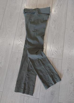 Мегаудобные брюки прямого кроя с поясом etam цвета хаки 44-469 фото