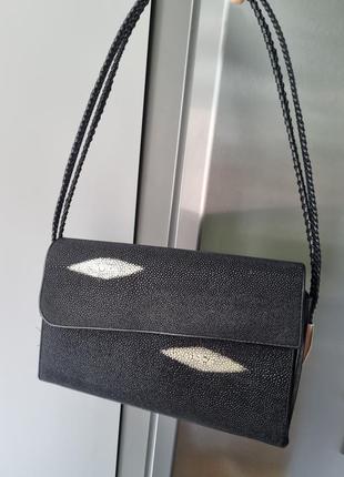 Сумка из кожи ската, stingray bag, кожаная сумочка экзотика, кожаная сумка скат5 фото