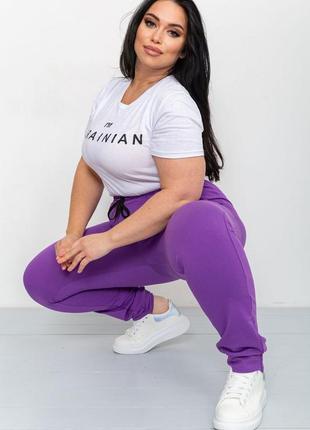 Спорт штаны женские демисезонные цвет фиолетовый4 фото
