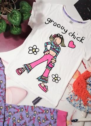 Гарна піжама groovy, 100% бавовна, розмір 12/14 або l/xl