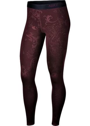 Nike pro warm printed women леггинсы /7734/1 фото