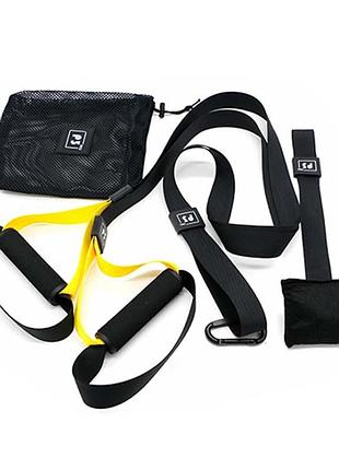 Для присідань випадів тренувальні петлі maidi p3 pro-1 black + yellow підвісні ремені