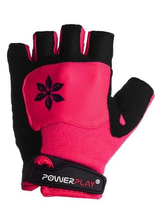 Велосипедные перчатки без пальцев велоперчатки женские powerplay розовые s для спорта