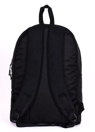 Міський чорний рюкзак із міцної тканини повсякденний водонепроникний чоловічий5 фото
