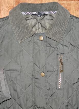 Куртка стеганная, демисезонная.размер м,дешево,болотный цвет4 фото