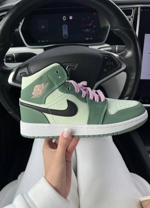 Кроссовки nike jordan retro 1 dutch green