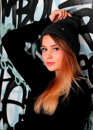 Шапка without cold 19` gray woman