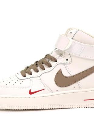 Кроссовки найк айр форс высокие nike air force 1 high mocco, кроссовки найс демисезонные