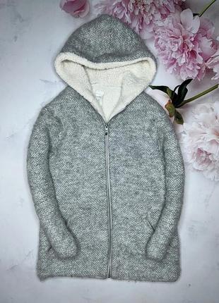 Вязаный теплый кардиган