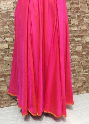 Платье женское солнцеклеш цыганское театральное сбоку молния с чашечками р.46-485 фото