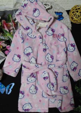 4-5лет.халат bhs hello kitty.mега выбор обуви и одежды