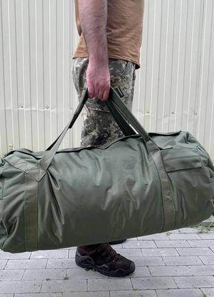 Армейский сумка баул рюкзак всу олива 100л-110 л военный всу тактическая спецсумка-рюкзак вещевая сумка олива