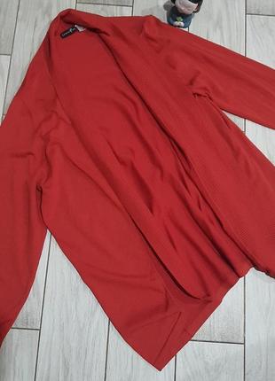 Коралловый кардиган dress in , германия из вискозы 16-18/50-52 размер6 фото