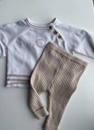 Комплект, костюм светр лосіни, набір nutmeg кофта штани