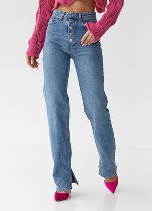 Женские джинсы с фигурной кокеткой9 фото