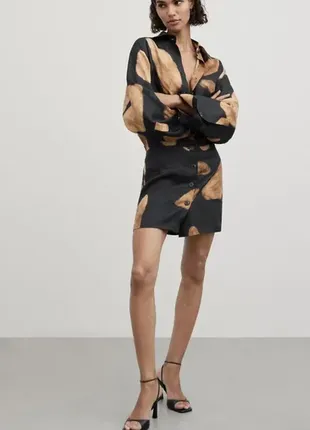 Лляне плаття massimo dutti, розмір xs