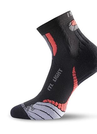 Носки lasting itl городские, женский, xl, лайкра, черный-красный