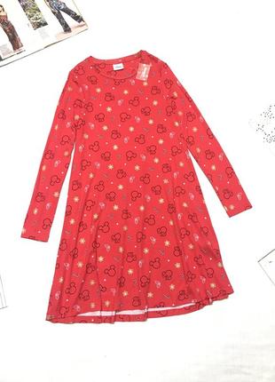 Красивое трикотажное платье свободного покроя disney, размер xs