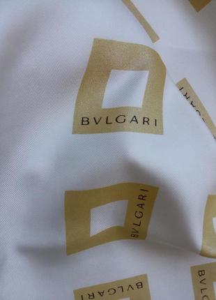 Большой шелковый платок bvlgari 100% шелк 87*876 фото