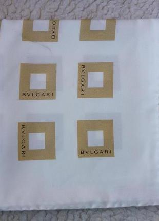 Большой шелковый платок bvlgari 100% шелк 87*877 фото