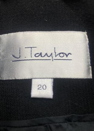 Шикарный женский черный пиджак debenhams j. taylor размер 20/ 2xl-3xl5 фото