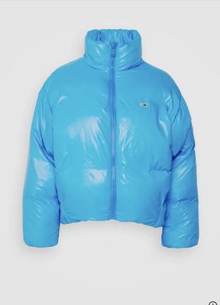 Курточка блакитна tommy Сумка hilfiger2 фото
