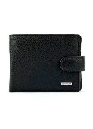 Кожаный мужской кошелек mario dion 208c черный