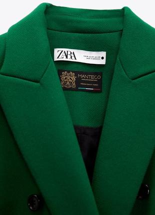 Пальто из смесовой шерсти zara premium1 фото