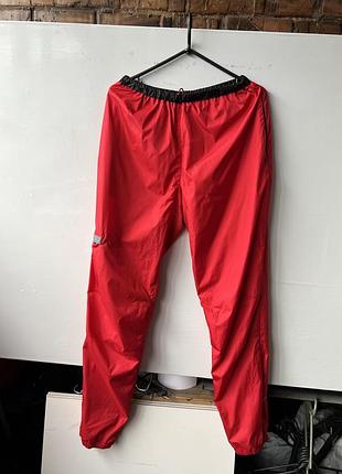 Crane sports vintage men’s red nylon style pants y2k reflective drill спортивні штани