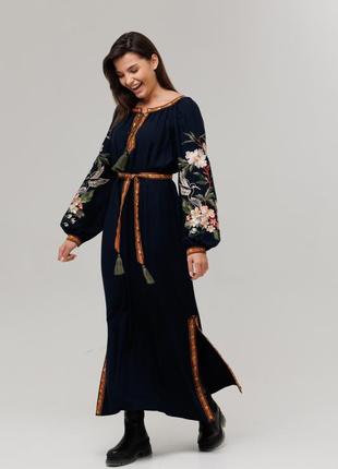 Сукня тетяна темно синя
