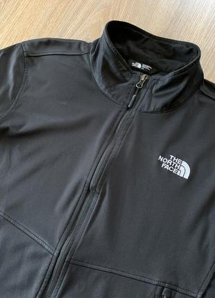 Чоловічий демісезон софтшел непромокальна куртка вітровка the north face windstopper5 фото