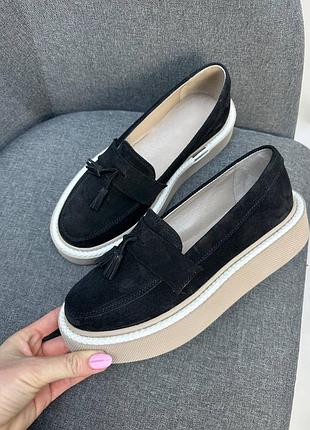 Новинка 2023! лофери rstyle на кедровій підошві багато кольорів натуральна замша шкіра 36-41