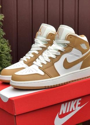 Nikе женские весна/лето/осень коричневые кроссовки на шнурках. демисезонные женские кожаные кроссы