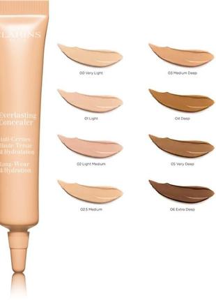 Консилер для обличчя clarins everlasting concealer 12ml