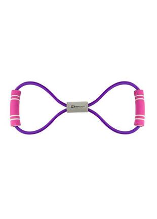 Эспандер трубчатый восьмерка резиновый плечевой с неопреновыми ручками для фитнеса...