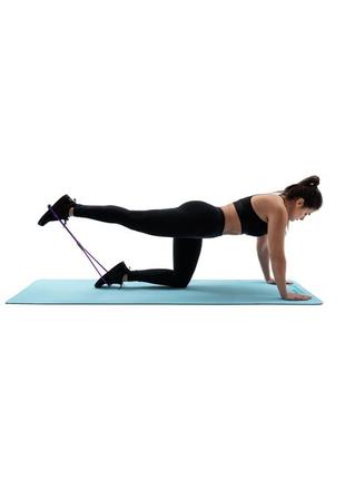 Эспандер трубчатый восьмерка резиновый плечевой с неопреновыми ручками для фитнеса...