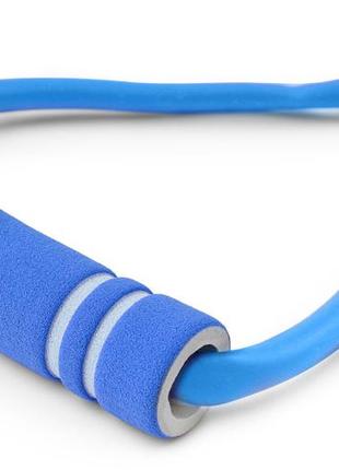 Эспандер трубчатая восьмерка резиновая плечевая с неопреновыми ручками для фитнеса hop-sport6 фото