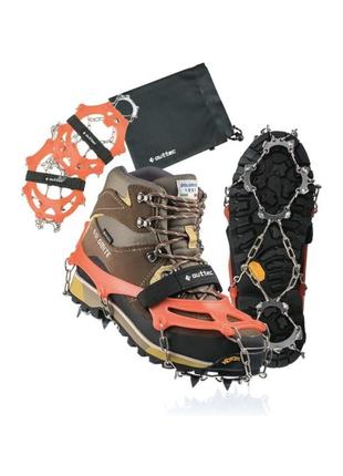 Ледоступы outtec р.м (35-40) с ремешком оранжевый