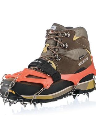 Ледоступы outtec р.м (35-40) с ремешком оранжевый