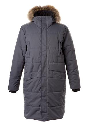 Пальто зимове чоловіче huppa werner сірий, р.3xl (12318020-10048-3xl)
