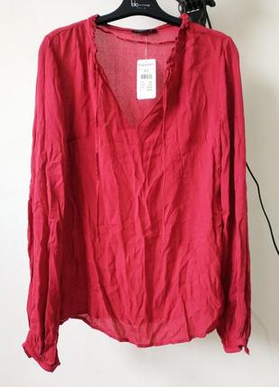 Легкая женская блуза оверсайз вискоза шведского бренда kappahl