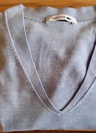 Шерстяной свитер джемпер пуловер lacoste