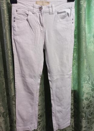 Белые джинсы стрейчевые/ 98 % коттон, 2 % эластан.4 фото