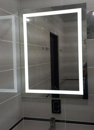 Зеркало с led подсветкой в ванную комнату 500*800 мм2 фото