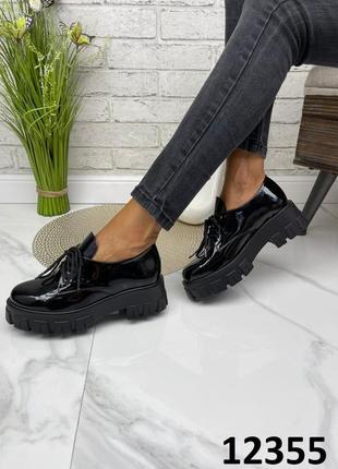 Женские туфли броги на шнурках 👞10 фото