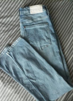 Голубые джинсы скинни5 фото