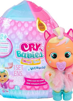 Пупс-плакса cry babies magic tears icy world keep me warm imc toys игровой набор край беби серия ледяной мир